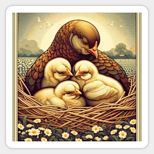 Little Chicken Family Sticker